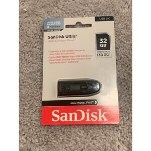 SanDisk 32GB Ultra USB 3.0 Flash Drive - 32 GB - Black